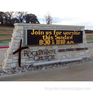 High Brightness P10 Outdoor Yellow LED Signs and Displays